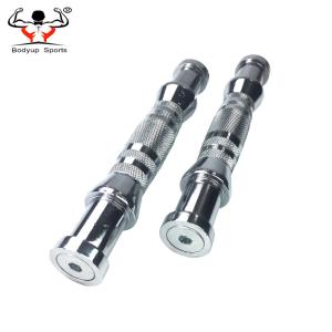 Steel Pro Style Dumbbells , Standard Dumbbell Bar With Chromed Handles