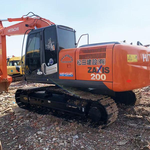 High Efficiency Used Hitachi ZX200-3 Excavator Original ISUZU Engine 122kw Rated Power