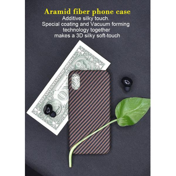 Ultra Thin Matte Style Real Aramid Fiber Phone Case For iPhone X
