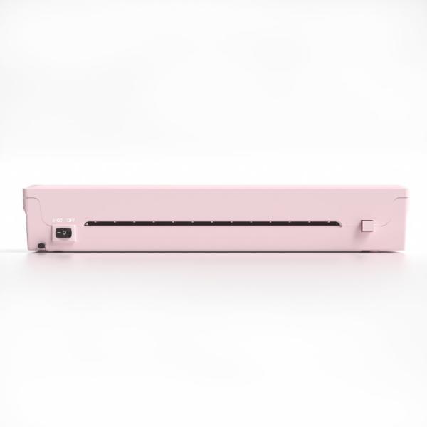 Portable Thermal A4 Thermal Lamination Machine , Pink Laminator 9 Inch