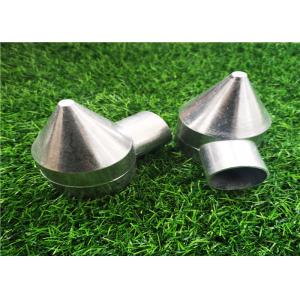 Polished Silver Aluminum Chain Link Fence Bullet Caps 2.56''X3.74'' Easy Install