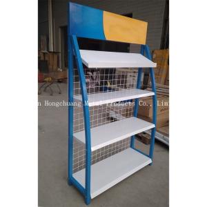 Modernization Style H850mm Car Accessories Display Rack With Blue