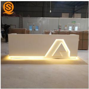 Artificial Stone Commercial Salon Reception Desk Retail Counter Desk