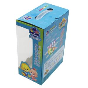 Printed Recycled F-Flute Corrugated Cardboard Toy Boxes Window Carrier Packaging