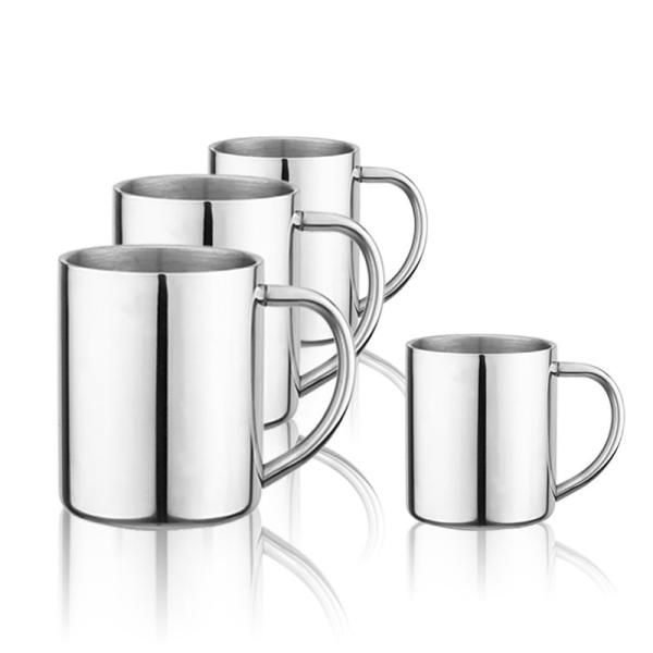 Nature Color Stainless Steel Travel Mug 300ml 400ml 500ml Thermal Cup