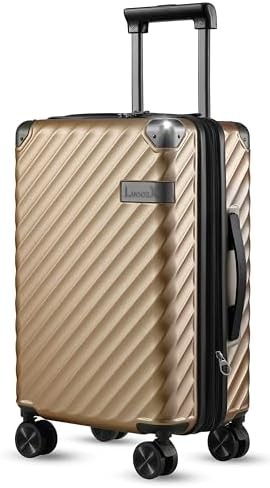 Carry On Luggage 22x14x9 Airline Approved - 35L Polycarbonate Expandable Hard