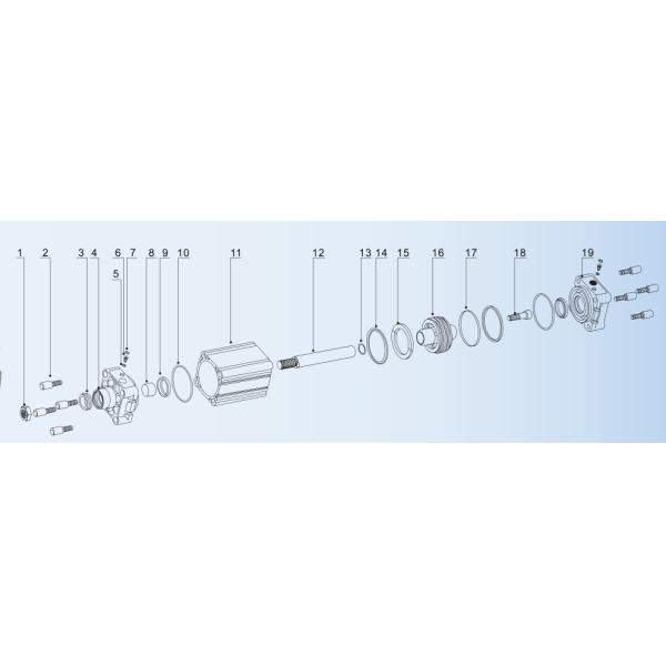 DNC Festo Type Air Cylinder Kit Gasket / Adjustable Buffer With Spray Paint Cover