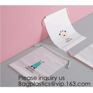 China Compostable Biodegradable Matte Gift Drawstring Reusable Eco-Friendly Waterproof  Home Travel Sundries Makeup Toiletry on sale