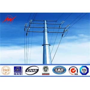 China 69kv Q235 Q345 Transmission Metal Utility Poles With Cross Arms on sale