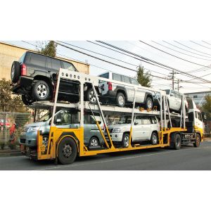 2 Axle Hydraulic Car Carrier Semi Trailer with Air Suspension Double-Deck