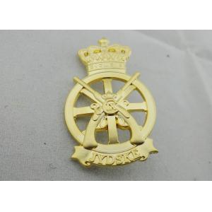 Cheap Die Casting JYDSKE Zinc Alloy Lapel Pin, 3D Soft Enamel Pin with Misty Gold Plated for sale