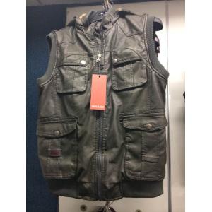 MP-1515 Men's PU vest jacket coat