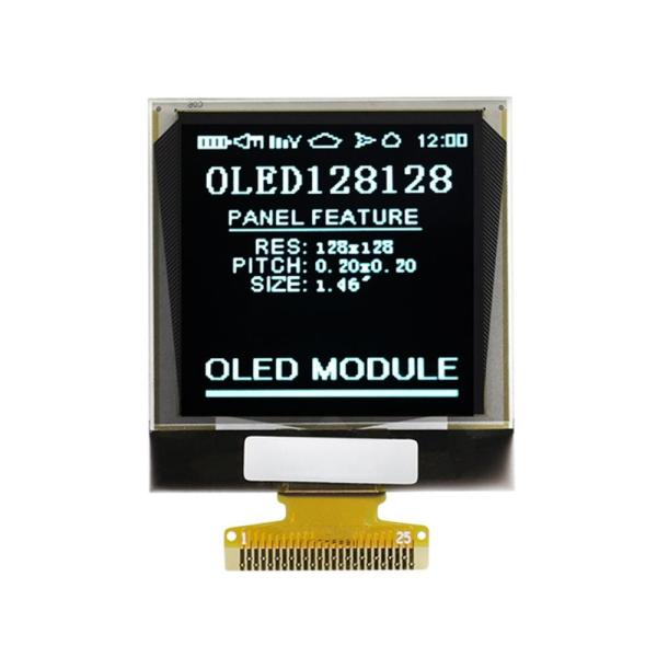 500 Brightness 1.5 Inch OLED Module 128x128 Resolution 25PIN SPI Or I2C