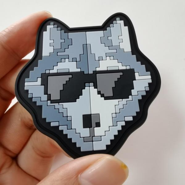 Heat Transfer Silicone Label Silicone Rubber Tag Badge Multicolor Cartoon Pattern ENISO20471