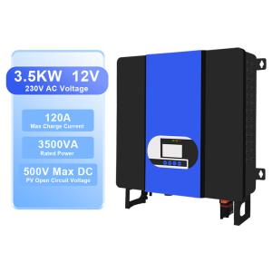 Hybrid Off Grid 3.5 Kva MPPT Solar Inverter 24v 220v Pure Sine Wave 3.5kw