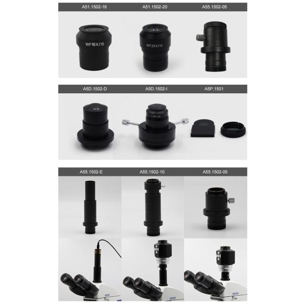 LED Light Source Compound Laboratory Optical Microscope A12.1502-T WF10x Trinocular