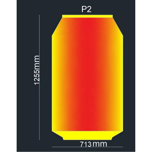 Quality Customized Indoor SMD LED Can Screen P2 Diameter 0.713m Height 1.27m Brightness 600 nits wholesale