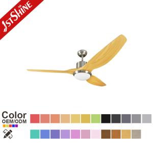Remote Control Abs Blades Dimmable LED Ceiling Fan 64 Inch Mulit Colors