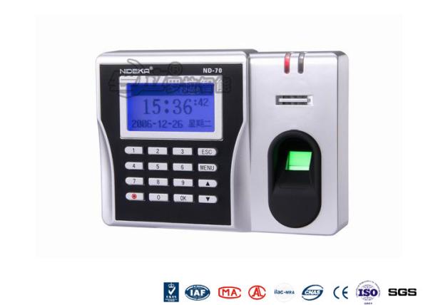 Quality ABS Epoxy Security Biometric Fingerprint Reader , IP67 Electronic Attendance System wholesale