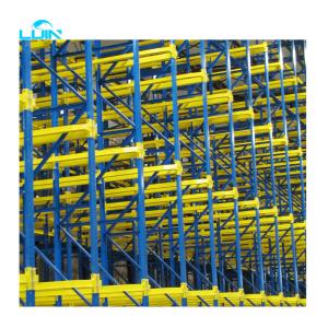 Heavy Duty Push Back Shelf Racking Drive In Pallet Roller Rack System For
