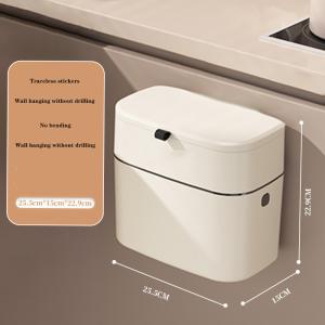 9L Wall Hanging Trash Can Recycling Wall Mounted Garbage Can