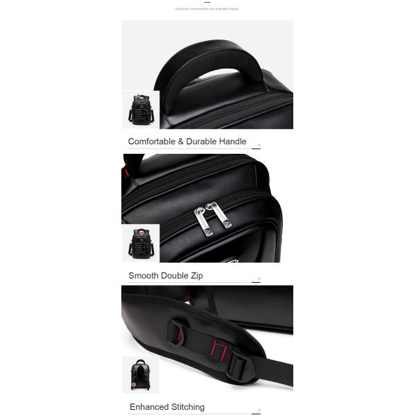 17 Inch Laptop Custom Travel Backpack School Bag USB Charging Port 42x32x14cm