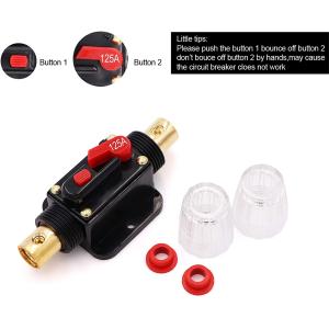 125A Inline Fuse Holder Automotive Circuit Breakers 125 Amp Car Audio Overload