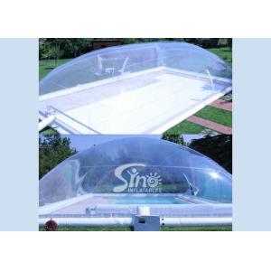 Outdoor complete clear inflatable pool cover used for air tent for hotels or