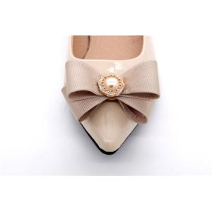 China Hanging Plating Shoes Bow Tie 55*45mm With Special Cloth Material on sale
