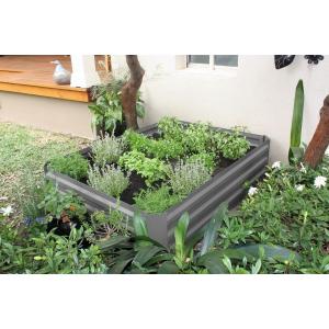 60x60x30cm Anti-Rusting Raised Metal Square Raised Garden Bed Kit