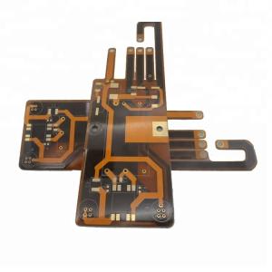 Yellow Solder Mask PET Material 0.2mm Flex PCB Board