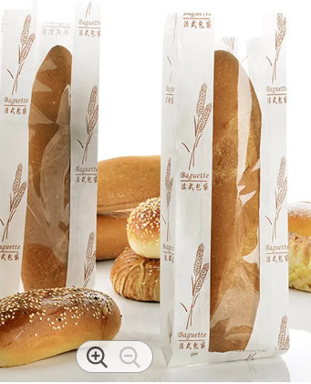 Quality Storage Brown Kraft Paper Plastic Bread Bags Lightweight And reusable wholesale