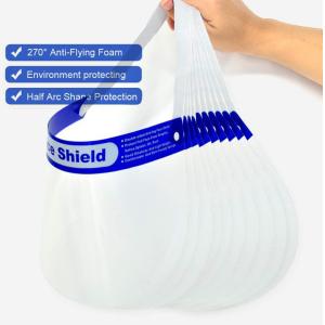 Cheap Anti Fog Clear Splash Face Shield , Disposable Plastic Face Shield for sale