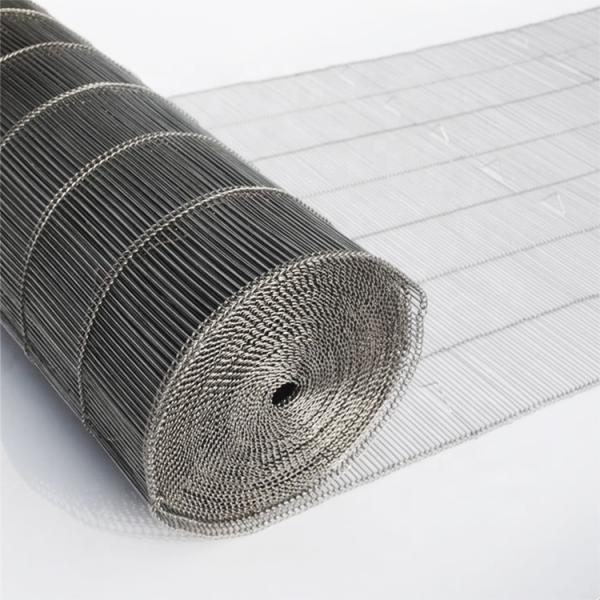 Food Grade 304 316L 201 Stainless Steel Chain Link Spiral Wire Mesh Conveyor Belt