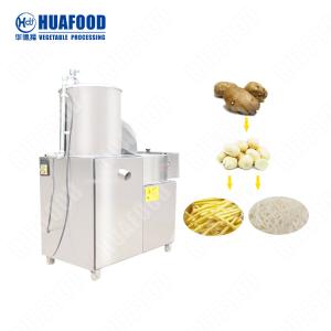 Heating Big Capacity Continuous Brush Potato Peeling Carrot Washing And