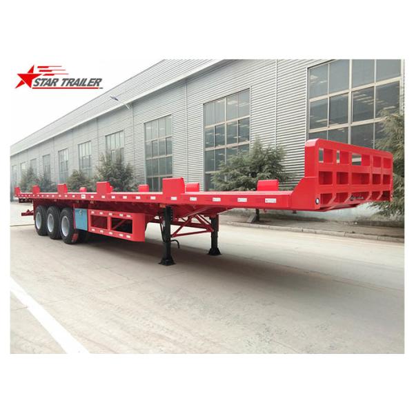 Heavy Equipment Transport Drop Deck Semi Trailer Manually Operated Or Hydraulic