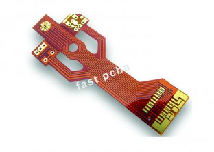 Single Layer PI, 0.2MM Flex PCB / FPC Assembly Board with Immersion Gold, UL