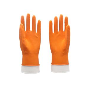 Multi Use Cotton Lined Rubber Gloves Odor Free Natural Latex CE Certificate