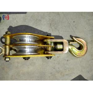 OEM Overhead Line Hoist Sheave Tackle Steel Sheaves Cable Pulley Block Aluminium