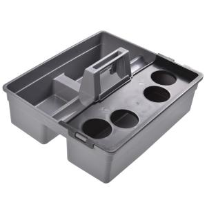 38x32.8x17.5cm Plastic Storage Tray Slot Versatile Multiuse Caddy Portable