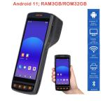 Industrial Android 11 PDA Handheld Terminal with Built-In Printer and Barcode