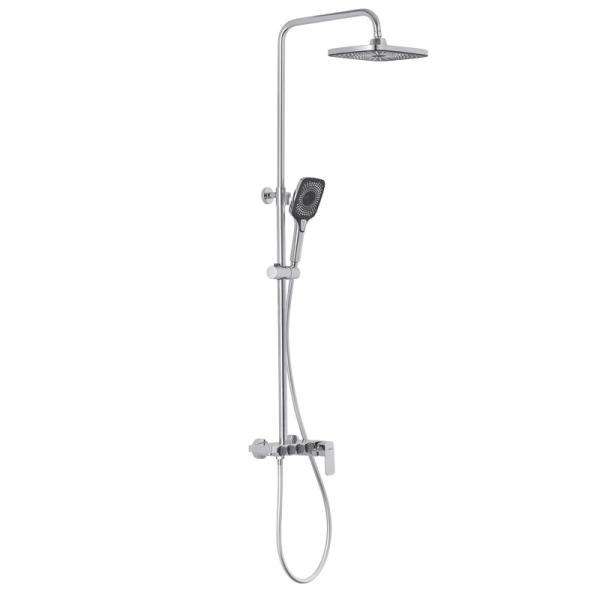 Quality Chrome Triple Function Bathroom Shower System With Adjustable Hand Sprayer wholesale