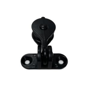 Rotation Backplate Blinds Pulley Zinc Diecast Black Wall Mount Curtain Pulley