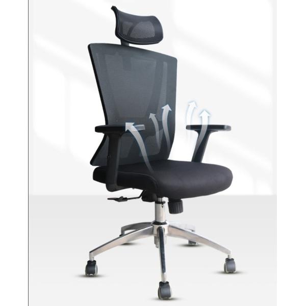 Adjustable Headrest Mesh Chair Fabric Multifunctional Ergonomic High Back Boss