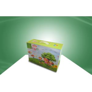 Stationery Custom Printed Corrugated Boxes With Plastic Hondle