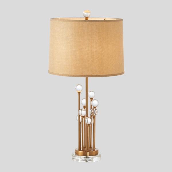 Decorative Indoor Glass Crystal Table Lamp For Living Room