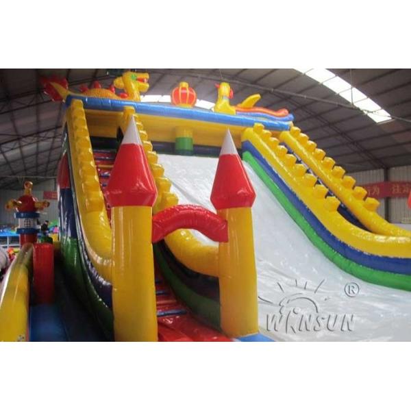 Giant Tiger Commercial Inflatable Bouncer And Slide For Children 18x10m