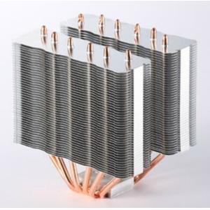 China Heat Pipe Aluminum Fins Heat Sink High Power , Metal Stamping Craft on sale