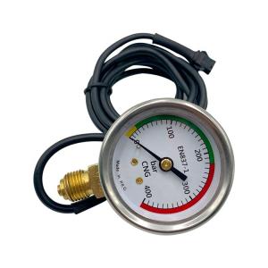 Cars CNG Pressure Gauge With Output Signal 50mm Stainless Steel Case Bottom