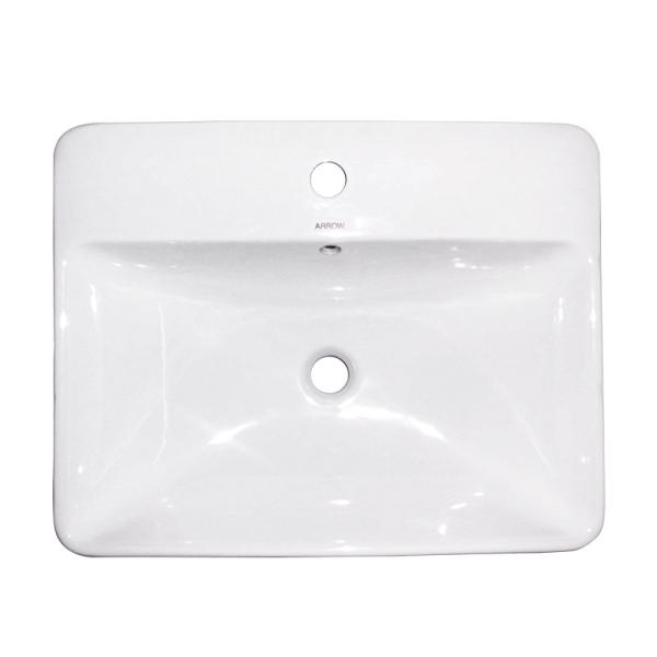 Bathroom Vanity Basin Ceramic Rectangular Washbasin WC Tabletop With Hole Basins Factory Supply